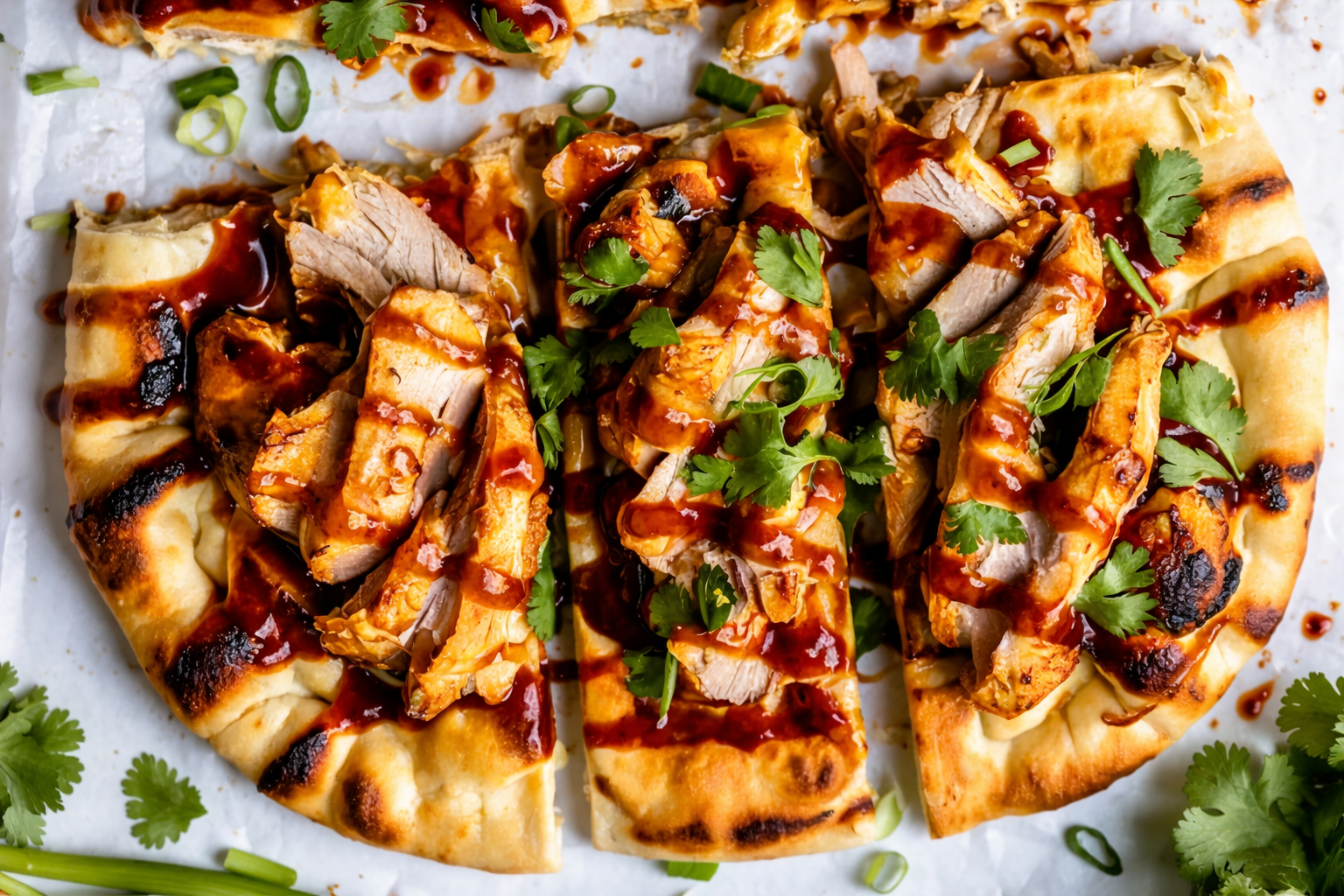 Sweet Honey BBQ Chicken Flatbread