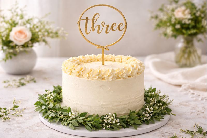 Personalized Cake Topper Design