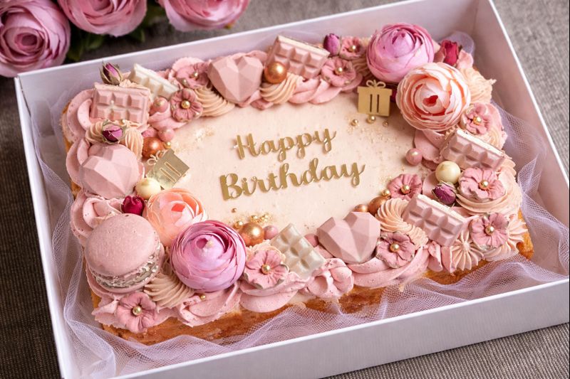 modern sheet cake designs