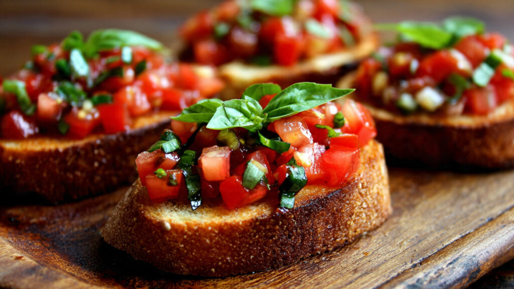 Tomato Bruschetta with Basil