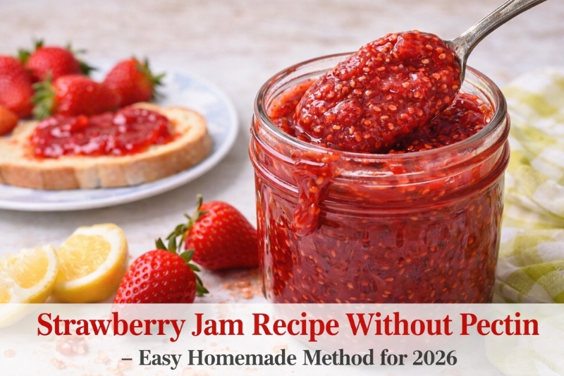 Strawberry Jam Recipe Without Pectin – Easy Homemade Method for 2026