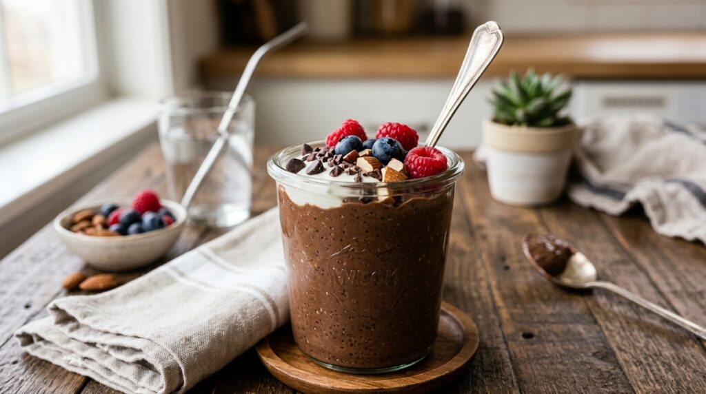 Blended Chocolate Chia Pudding