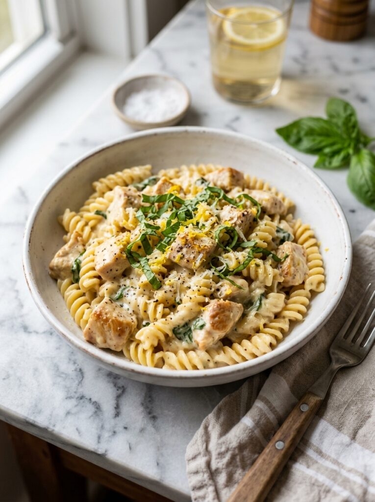 Creamy Lemon Basil Pasta